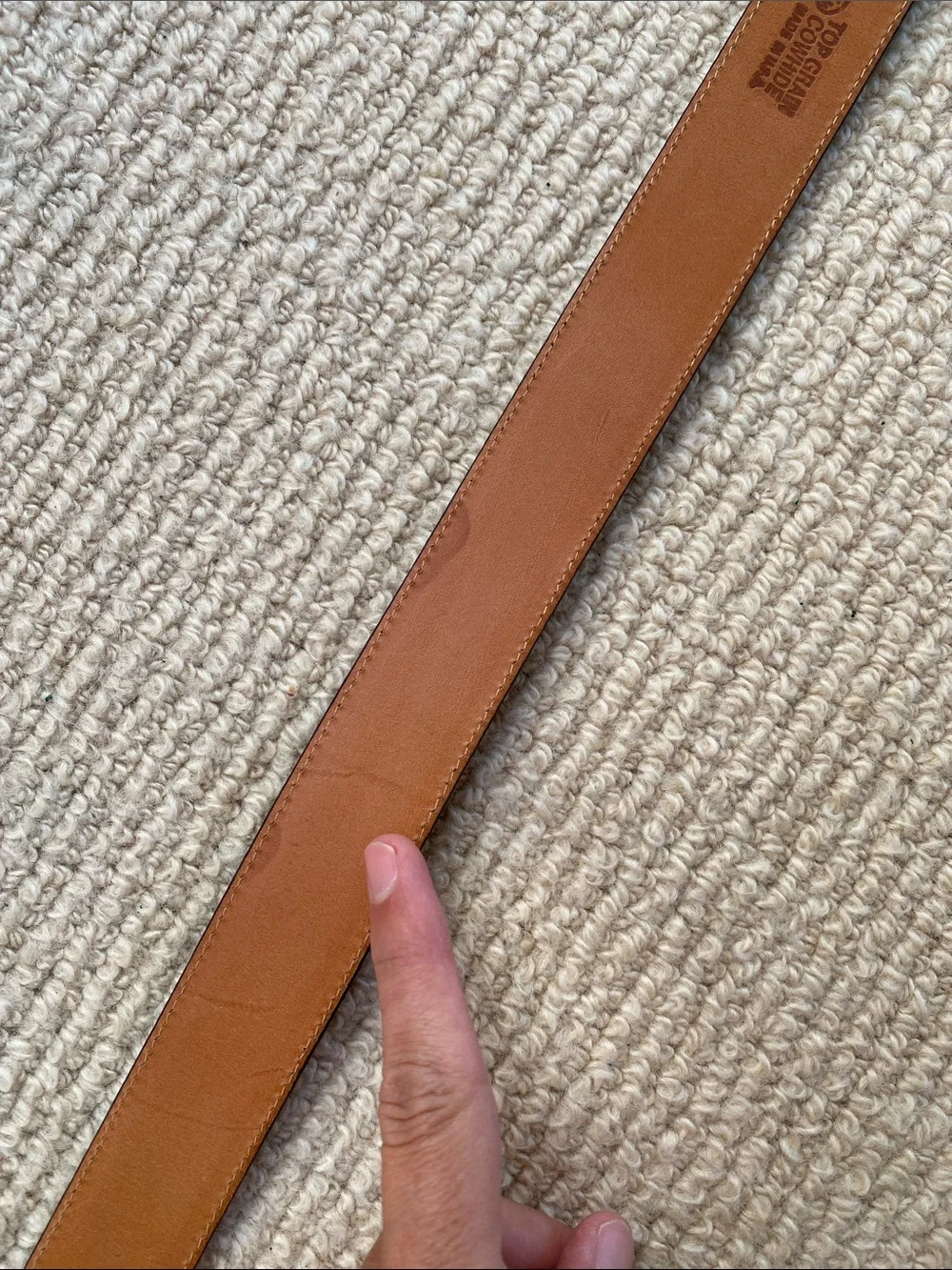 Genuine Top Grain Cowhide Justin Leather Belt